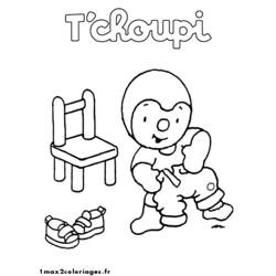 Página para colorir: T'choupi e Doudou (desenhos animados) #34104 - Páginas para Colorir Imprimíveis Gratuitamente