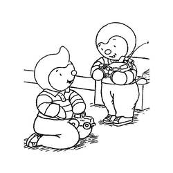 Página para colorir: T'choupi e Doudou (desenhos animados) #34136 - Páginas para Colorir Imprimíveis Gratuitamente