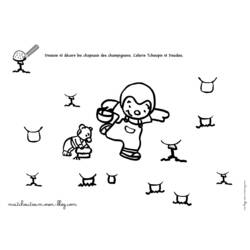 Página para colorir: T'choupi e Doudou (desenhos animados) #34147 - Páginas para Colorir Imprimíveis Gratuitamente