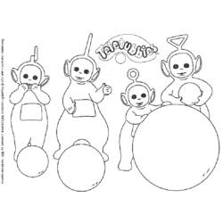 Página para colorir: Teletubbies (desenhos animados) #49665 - Páginas para Colorir Imprimíveis Gratuitamente