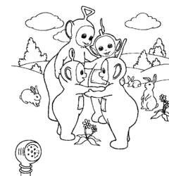 Página para colorir: Teletubbies (desenhos animados) #49806 - Páginas para Colorir Imprimíveis Gratuitamente