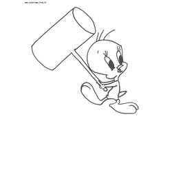 Página para colorir: Titi e grosminete (desenhos animados) #29255 - Páginas para Colorir Imprimíveis Gratuitamente