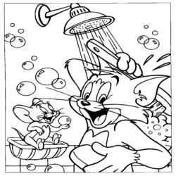 Página para colorir: tom e Jerry (desenhos animados) #24175 - Páginas para Colorir Imprimíveis Gratuitamente