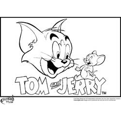 Página para colorir: tom e Jerry (desenhos animados) #24180 - Páginas para Colorir Imprimíveis Gratuitamente