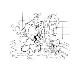 Página para colorir: tom e Jerry (desenhos animados) #24182 - Páginas para Colorir Imprimíveis Gratuitamente