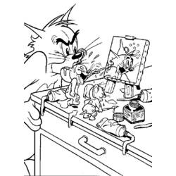 Página para colorir: tom e Jerry (desenhos animados) #24187 - Páginas para Colorir Imprimíveis Gratuitamente