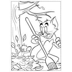 Página para colorir: tom e Jerry (desenhos animados) #24194 - Páginas para Colorir Imprimíveis Gratuitamente