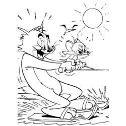 Página para colorir: tom e Jerry (desenhos animados) #24227 - Páginas para Colorir Imprimíveis Gratuitamente