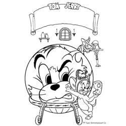 Página para colorir: tom e Jerry (desenhos animados) #24253 - Páginas para Colorir Imprimíveis Gratuitamente