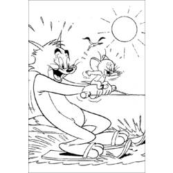 Página para colorir: tom e Jerry (desenhos animados) #24288 - Páginas para Colorir Imprimíveis Gratuitamente