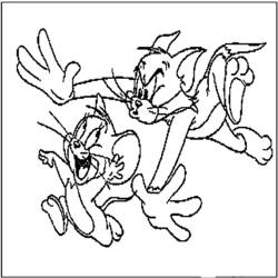 Página para colorir: tom e Jerry (desenhos animados) #24297 - Páginas para Colorir Imprimíveis Gratuitamente