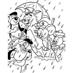 Página para colorir: tom e Jerry (desenhos animados) #24300 - Páginas para Colorir Imprimíveis Gratuitamente
