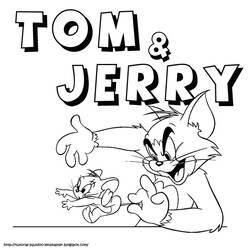 Página para colorir: tom e Jerry (desenhos animados) #24328 - Páginas para Colorir Imprimíveis Gratuitamente