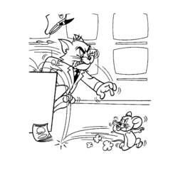 Página para colorir: tom e Jerry (desenhos animados) #24365 - Páginas para Colorir Imprimíveis Gratuitamente