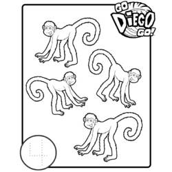 Página para colorir: Vai Diego! (desenhos animados) #48515 - Páginas para Colorir Imprimíveis Gratuitamente