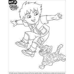 Página para colorir: Vai Diego! (desenhos animados) #48688 - Páginas para Colorir Imprimíveis Gratuitamente