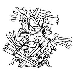 Página para colorir: mitologia asteca (deuses e deusas) #111545 - Páginas para Colorir Imprimíveis Gratuitamente