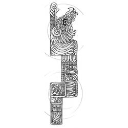 Página para colorir: mitologia asteca (deuses e deusas) #111557 - Páginas para Colorir Imprimíveis Gratuitamente