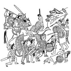 Página para colorir: mitologia asteca (deuses e deusas) #111596 - Páginas para Colorir Imprimíveis Gratuitamente