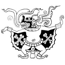 Página para colorir: mitologia asteca (deuses e deusas) #111624 - Páginas para Colorir Imprimíveis Gratuitamente