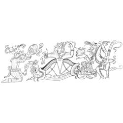Página para colorir: mitologia asteca (deuses e deusas) #111642 - Páginas para Colorir Imprimíveis Gratuitamente