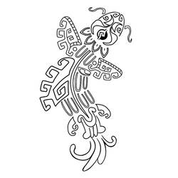 Página para colorir: mitologia asteca (deuses e deusas) #111652 - Páginas para Colorir Imprimíveis Gratuitamente