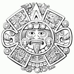 Página para colorir: mitologia asteca (deuses e deusas) #111714 - Páginas para Colorir Imprimíveis Gratuitamente