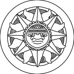 Página para colorir: mitologia asteca (deuses e deusas) #111751 - Páginas para Colorir Imprimíveis Gratuitamente