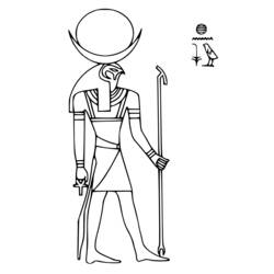 Página para colorir: mitologia egípcia (deuses e deusas) #111127 - Páginas para Colorir Imprimíveis Gratuitamente