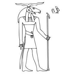 Página para colorir: mitologia egípcia (deuses e deusas) #111128 - Páginas para Colorir Imprimíveis Gratuitamente