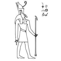 Página para colorir: mitologia egípcia (deuses e deusas) #111130 - Páginas para Colorir Imprimíveis Gratuitamente