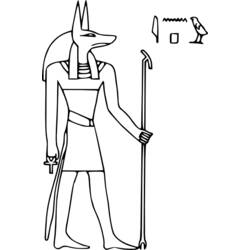 Página para colorir: mitologia egípcia (deuses e deusas) #111132 - Páginas para Colorir Imprimíveis Gratuitamente