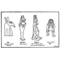 Página para colorir: mitologia egípcia (deuses e deusas) #111143 - Páginas para Colorir Imprimíveis Gratuitamente
