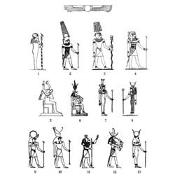 Página para colorir: mitologia egípcia (deuses e deusas) #111159 - Páginas para Colorir Imprimíveis Gratuitamente