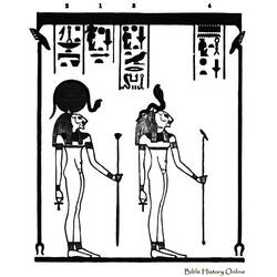 Página para colorir: mitologia egípcia (deuses e deusas) #111161 - Páginas para Colorir Imprimíveis Gratuitamente