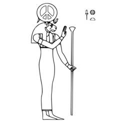 Página para colorir: mitologia egípcia (deuses e deusas) #111169 - Páginas para Colorir Imprimíveis Gratuitamente