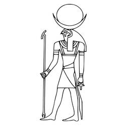 Página para colorir: mitologia egípcia (deuses e deusas) #111173 - Páginas para Colorir Imprimíveis Gratuitamente