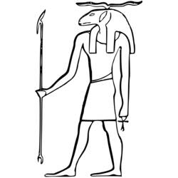 Página para colorir: mitologia egípcia (deuses e deusas) #111196 - Páginas para Colorir Imprimíveis Gratuitamente