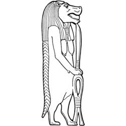 Página para colorir: mitologia egípcia (deuses e deusas) #111198 - Páginas para Colorir Imprimíveis Gratuitamente