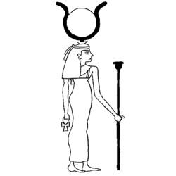 Página para colorir: mitologia egípcia (deuses e deusas) #111209 - Páginas para Colorir Imprimíveis Gratuitamente