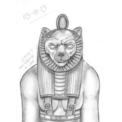 Página para colorir: mitologia egípcia (deuses e deusas) #111212 - Páginas para Colorir Imprimíveis Gratuitamente