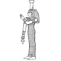 Página para colorir: mitologia egípcia (deuses e deusas) #111229 - Páginas para Colorir Imprimíveis Gratuitamente