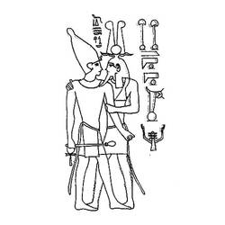 Página para colorir: mitologia egípcia (deuses e deusas) #111239 - Páginas para Colorir Imprimíveis Gratuitamente