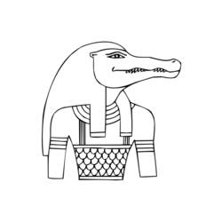 Página para colorir: mitologia egípcia (deuses e deusas) #111244 - Páginas para Colorir Imprimíveis Gratuitamente