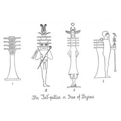 Página para colorir: mitologia egípcia (deuses e deusas) #111257 - Páginas para Colorir Imprimíveis Gratuitamente