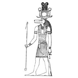 Página para colorir: mitologia egípcia (deuses e deusas) #111258 - Páginas para Colorir Imprimíveis Gratuitamente