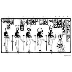 Página para colorir: mitologia egípcia (deuses e deusas) #111265 - Páginas para Colorir Imprimíveis Gratuitamente