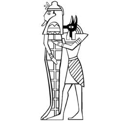 Página para colorir: mitologia egípcia (deuses e deusas) #111289 - Páginas para Colorir Imprimíveis Gratuitamente