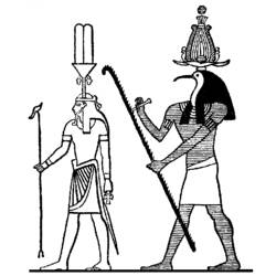 Página para colorir: mitologia egípcia (deuses e deusas) #111294 - Páginas para Colorir Imprimíveis Gratuitamente