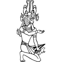 Página para colorir: mitologia egípcia (deuses e deusas) #111332 - Páginas para Colorir Imprimíveis Gratuitamente
